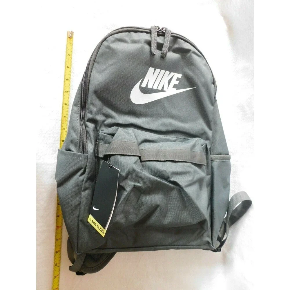 Nike School Gym Beach Backpack Gray and White ~NEW~